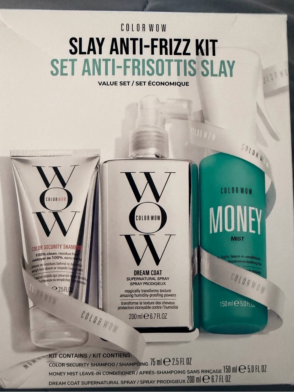 Color Wow Slay Anti-Frizz Kit — Teal/White
